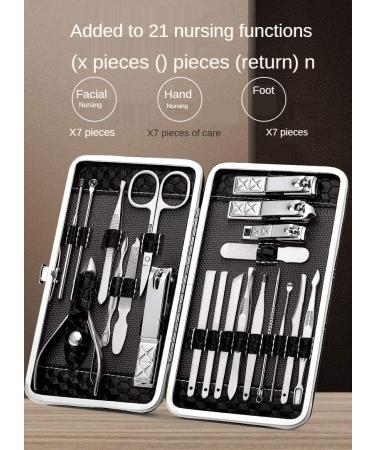 Trimming nail clippers cutting pliers set single nail groove pedicure nail irritated dead skin pliers tool household tool 13pieceblack - Buy Online on GoSupps.com