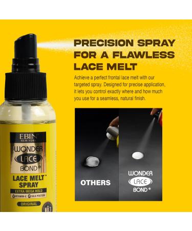 Lace Melt Spray - Original 8 fl.oz./250ml | Flawless Natural and Seamleass Finish No Reside Long Lasting Formula with Protecting Edges Perfect for Wigs 8 fl.oz./250ml Original - Buy Online on GoSupps.com
