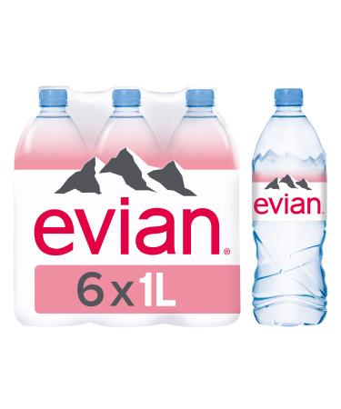 Evian Eau Min rale Naturelle Bouteille 6 x 1L