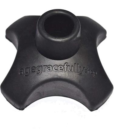 Walking Cane Tip Replacement Crutch 4 Leg Foot Pad Sticks Rubber Tips Skid Resistant Self-standing Universal Fit Cane Dia:19mm - Buy Online on GoSupps.com