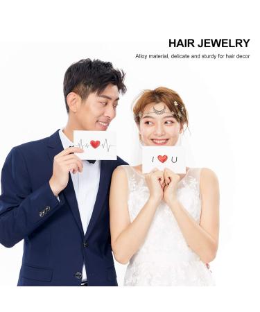 FRCOLOR Moon Stars Hairband Set | Gold Tiaras Headband | Wedding Hair Accessories for Women - 2pcs - Buy Online on GoSupps.com