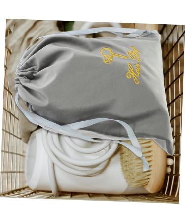Healeved Fabric Hair Dryer Bag Drawstring Hair Dryer Travel Pouch Hair Dryer Storage Grey 30.00X25.00X0.50CM Grey - Buy Online on GoSupps.com