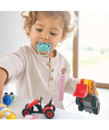 Luojuny Pink Baby Pacifier Clip Universal Soft Fabric Schnuller Leine Holder for Infants & Teething Toys - Buy Online on GoSupps.com