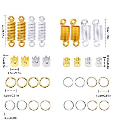 NATUCE Dreadlocks Hair Accessories | 100pcs Aluminum Coils Pearls & Cuffs for Braids | International Shipping Available - Buy Online on GoSupps.com