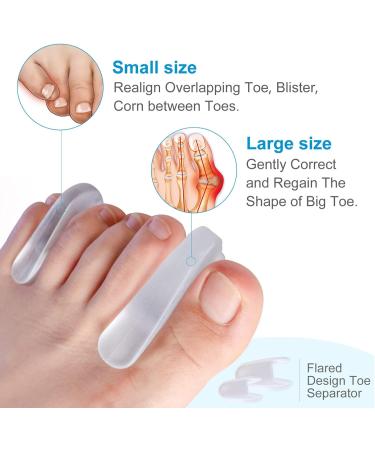 Soft Skin-Friendly Toe Separator for Bunion Pain Relief and Big Toe Alignment - Buy Online on GoSupps.com