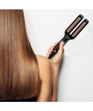 Travel-Friendly Curling Straightener & Hair Styling Brush | 6 Heat Settings Frizz Control | Professional Dual-Purpose Comb for Salon & Home Use - Buy Online on GoSupps.com