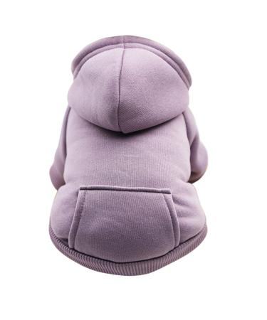 Waterproof dog coat winter warm jacket dog puppy sweater boy for little with bag-warm dog medium hoodie autumn clothing winter fleece pet clothing dogs (1104a-purple XL) XL 1104a-purple
