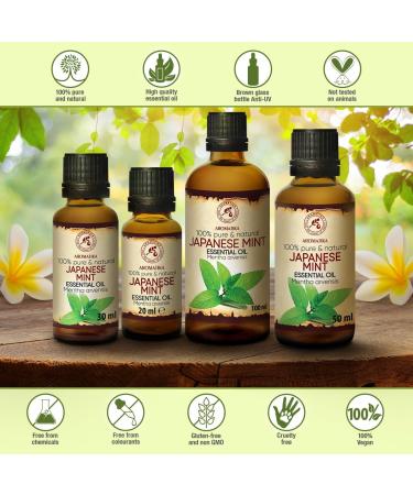 Buy Pure Japanese Mint Oil 30ml - Natural Mentha Arvensis for Aromatherapy | Fragrance Lamp & Diffuser | Best for Beauty & Wellness - Buy Online on GoSupps.com