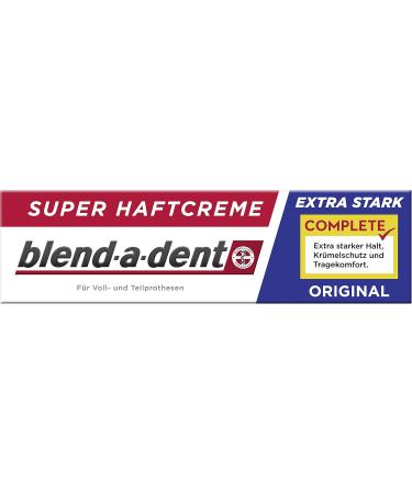 Buy Blend-a-Dent Complete Adhesive Cream Original - Pack of 12 (12 x 47g) | Reliable Denture Adhesive for All-Day Hold - International Shipping Available - Buy Online on GoSupps.com