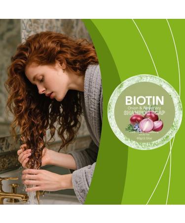  G n rique Onion Biotin Shampoo Bar - 65g Onion Rosemary Shampoo Soap Nourishing Purifying Onion Biotin Shampoos Soap For Hair Growth Moisturizing Onion Shampoo Rosemary Hair Soaps Barr - Buy Online on GoSupps.com