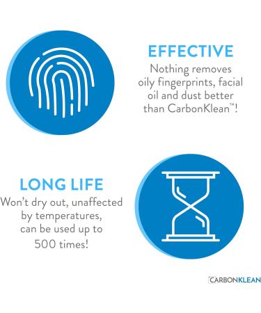 Carbon Klean Peeps Lens Cleaner - NASA Approved Carbon Microfiber Technology - 500 Uses - Red Soft Touch - Buy Online on GoSupps.com