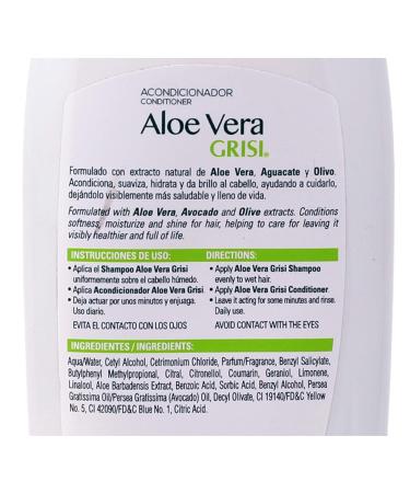 Grisi Aloe Vera Conditioner, Moisturizing - Pack of 2 - 13.5 FL Oz. - Buy Online on GoSupps.com