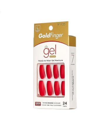 Gold Finger Full Cover Gel Nails - Glam Ready Long Wear Gel Manicure - Buy Online on GoSupps.com