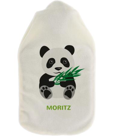 Personalized Hot Water Bottle with Cover - Custom Text & Design | Cozy 800ml Panda Heat Bottle | Perfect Gift Idea for Adults & Kids - Buy Online on GoSupps.com