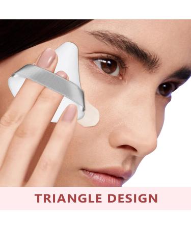 4 Pcs Powder Puff Makeup Puff Triangle Powder Puff Soft Powder Sponge Reusable Makeup Triangle Sponges with Strap for Loose Powder Body Cosmetic Foundation Wet Dry Makeup Tool Black and White black+white - Buy Online on GoSupps.com