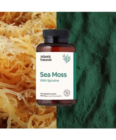 Sea Moss 1000MG Capsules with Spirulina - 120 Vegetarian Capsules - Buy Online on GoSupps.com