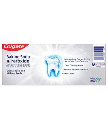Colgate Baking Soda and Peroxide Whitening Toothpaste - 6oz (Pack of 2) Brisk Mint - Dental Care Set - Buy Online on GoSupps.com