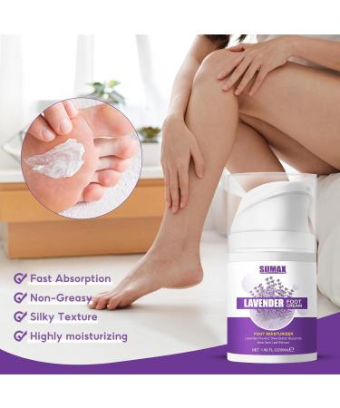 Lavender Moisturizing Foot Lotion Foot Care Moisturizer for Dry Cracked Heels Treating Dry Cracked Feet Softens & Moisturizes Cracked Dry Heels & Cracked Heels - Buy Online on GoSupps.com