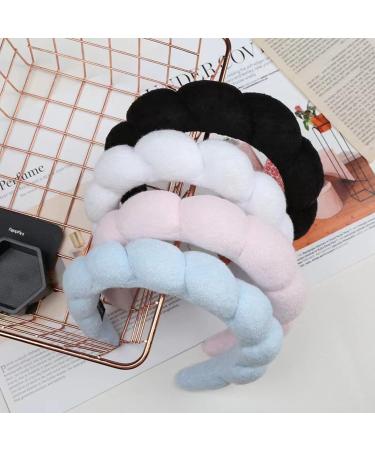 MUNTICO Spa Headband for Women - Sponge Makeup, Skincare, Shower - Blue + Pink - Buy Online on GoSupps.com