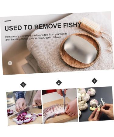 Didiseaon Odor Removing Bar 1pc Soap Odor Remover Soap Garlic Metal Soap Odor Remover Bar Tool Odor Absorber Onion Absorber Soap Metal Soap Bar Absorbent Stainless Steel Square - Buy Online on GoSupps.com