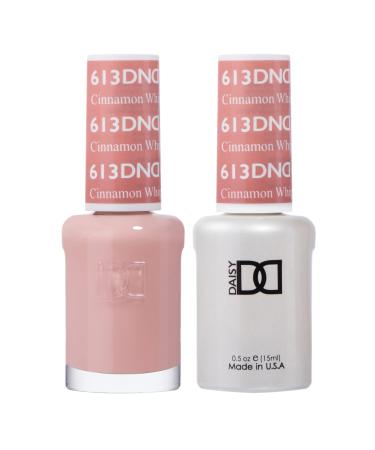 DND Gel Polish Set Pink Collection UV/LED Gel Polish and Air Dry Nail Lacquer Matching Chip-Free Polish Duo 613 Cinnamon Whip 0.5 Fl Oz