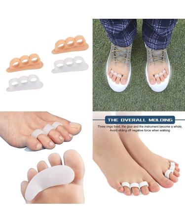 Magik 2 Bunion & Hammer Toe Straightener Splint - 4 Pairs (White+Nude) - Buy Online on GoSupps.com