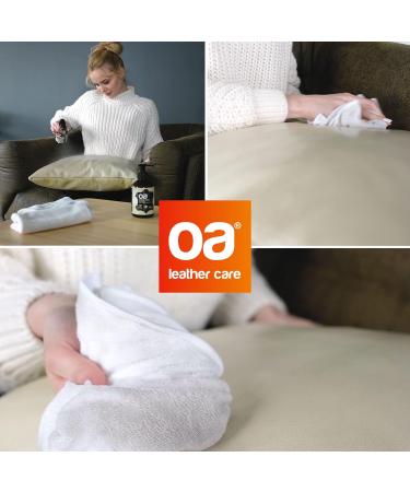 OA Leather Care Cleaner 250ml - 100% PFC Free Leather & Synthetic Cleaner for Sofa Car Seats Handbags Shoes & Jackets - Effective Leather Cleaning Solution - Buy Online on GoSupps.com