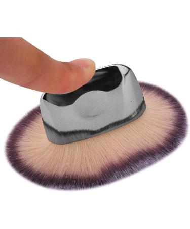 Loose Powder Brush Flat Arched Soft Fibe Mini Makeup Brush for Foundation Face Powder Blush Contour Bronzer(Silver) - Buy Online on GoSupps.com