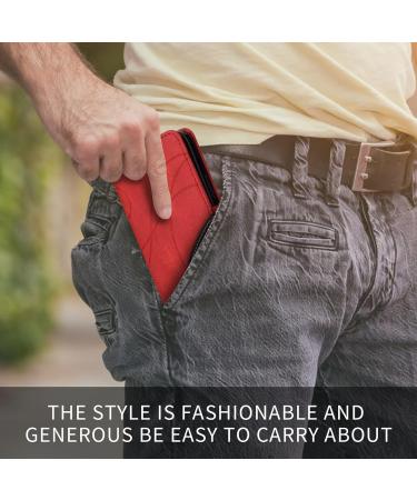Haygdz Leather Cover for Huawei Mate 20 Lite Premium PU Wallet Case with Card Compartment & Stand Red - Buy Online on GoSupps.com