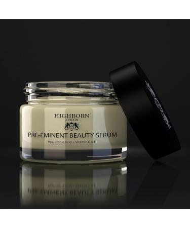 Anti-Ageing Face Serum Plumps Softens Hydrates - HighBorn London Advanced Hyaluronic Acid Plant Collagen Vitamin A Retinol Vitamin C Vitamin E Argan Oil & Arnica - Buy Online on GoSupps.com
