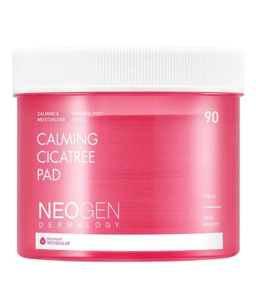 DERMALOGY by NEOGENLAB Calming Cica Tree Pad 5.07 Fl Oz / 90 pads (150ml) - Soothing Exfoliating PHA & LHA Pad for Sensitive Skin Clean Beauty - Korean Skin Care