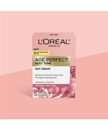 L'Oreal Age Perfect Rosy Tone Face Moisturizer SPF 30 with Imperial Peony - 1.7 oz Anti-Aging Day Cream - Buy Online on GoSupps.com