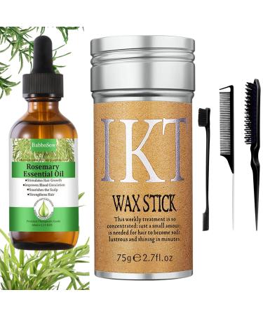 SPRINGSUGAR Hair Wax Stick - Rosemary Oil for Hair Growth - Hair Styling Products - Slick Back Hair Products - Scalp Oil Organic (2.11 fl.OZ/60ML)