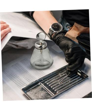 Beavorty Press liquid dispenser nail gel polish remover Cleaning Solution Bottle Liquid Holder Manicure Press Bottle Storage Bottle Glass Stainless steel nail polish remover - Buy Online on GoSupps.com