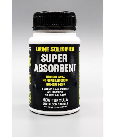 ULTRABSORB Super Absorbent Powder - Eco-Friendly Liquid Spill Solidifier & Odor Remover for Urine Vomit & More - 7oz Portable Toilet Solution - Buy Online on GoSupps.com