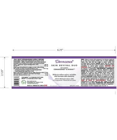 DermGenix Skin Revival Duo Multi Vitamins for Healthy Skin Hair and Nails. With ceramides antioxidants Zinc and Vitamin C for Skin Radiance and Elasticity 30 Capsules - Buy Online on GoSupps.com