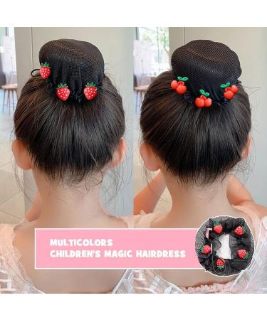 Children's Hair Net Bun Invisible Balllet Adjustable Mesh Hairnets Ballet Cute Hair Bun Cover for Girls Ballet (3 Pcs C) - Buy Online on GoSupps.com