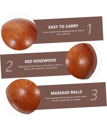 Toddmomy 2-Piece Wooden Health Massage Balls Stress Relief & Muscle Relaxation for Feet | Best Gift for Adults - Buy Online on GoSupps.com