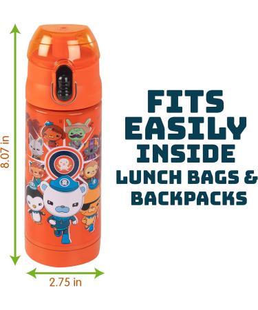Octonauts Above & Beyond Orange Stainless Steel 13oz Insulated Water Bottle for Kids | Spill-Proof & Reusable - Travel & School Essential - Buy Online on GoSupps.com