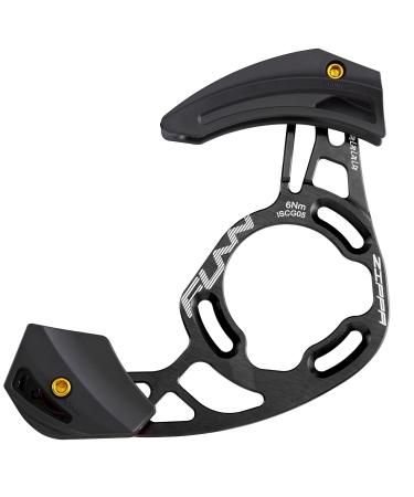 Funn Zippa AM Chain Guide, ISCG05 Interface, BSA Adapter Included, 32T-38T, Mountain Bike Chain Protector Black