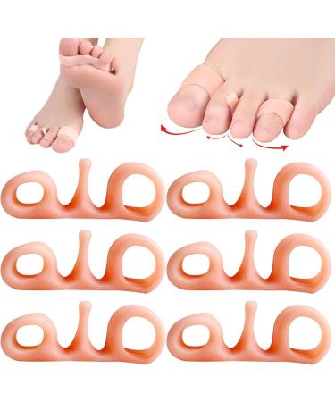 3 Pairs Silicone Toe Separators Elastic Toe Separators for Pedicure Breathable Bunion Corrector for Women Men Toe Separators - Buy Online on GoSupps.com