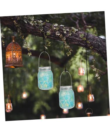 1 PC Mason Tube Lights Garden Lights Decorative Out Door Decor Greenery Decor Solar Lid Light Lights Hanging Mason Jar Outdoor Light Glass Night Lamp Crack LED Lamp Adornment Lamp (Green 12.6X8.5CM) - Buy Online on GoSupps.com