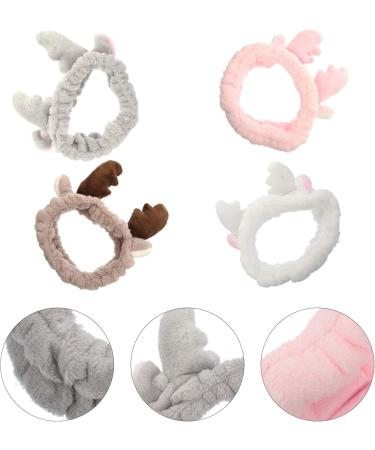 Beaupretty 4Pcs Reindeer Hairband - Festive Makeup Headband Christmas Hair Accessories for Girls & Women | International Shipping - Buy Online on GoSupps.com