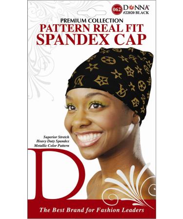 Donna Pattern Real Fit Spadex Cap 062 Black