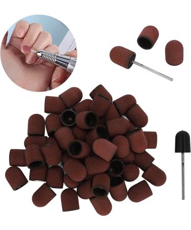 YAOGOHUA 80# Grit Nail Art Sanding Heads Manicure Polishing Grinding Nail Drill Bits Sanding Bands Set - Buy Online on GoSupps.com