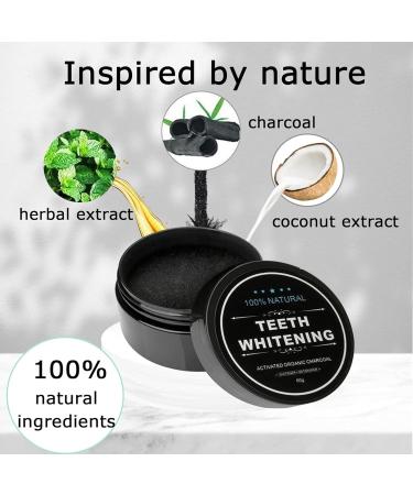 Natural Activated Charcoal Tooth Whitening Powder - 2 Pack for Stain Removal & Bright White Teeth - Buy Online on GoSupps.com