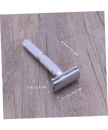 Frcolor 2-Pack Men's Double-Head Steel Razors with Wooden Handle - Premium Shaving Experience - Buy Online on GoSupps.com