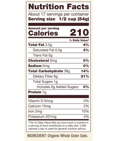 Bob's Red Mill Gluten Free Organic Old Fashioned Rolled Oats 32oz - Pack of 4 - Buy Online on GoSupps.com
