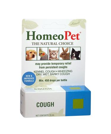 HomeoPet Cough, Natural Cough Treatment for Pets, 15 Milliliters 0.08