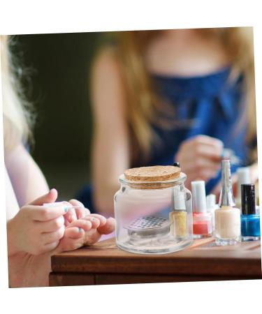 minkissy Nail Cup Nail Dish Cups Manicure Nail Dish Nail Dappen Dish Nail Brush Dappen Cup Acrylic Nail Supplies Nail Liquid Holder Acrylic Nail Tools Cork Glass Stainless - Buy Online on GoSupps.com